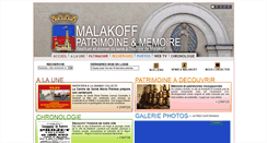 Desktop Screenshot of malakoff-patrimoine.fr